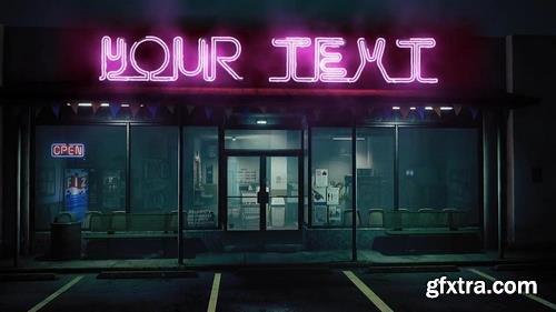 Epic Neon In The Night Street After Effects Templates