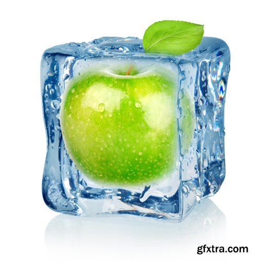 Fruits in ice - UHQ Stock Photo