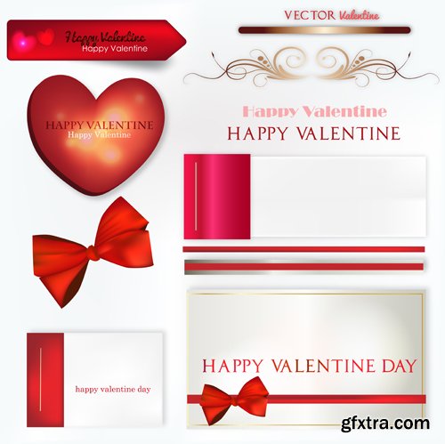 Valentine elements - Stock Vectors