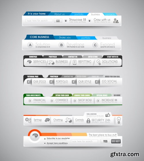 Web Design Elements 2, 25xEPS