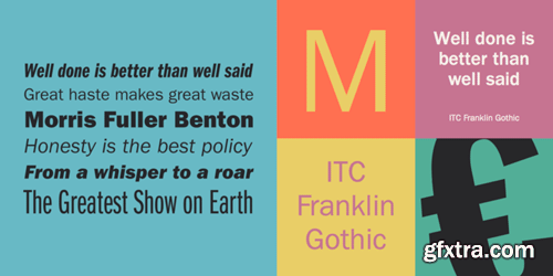 ITC Franklin Gothic - A Classic Family Must Have 26xOTF
