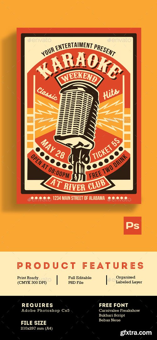 GR - Karaoke Party Weekend Flyer Poster 16107780 GR - Karaoke Party Weekend Flyer Poster 16107780