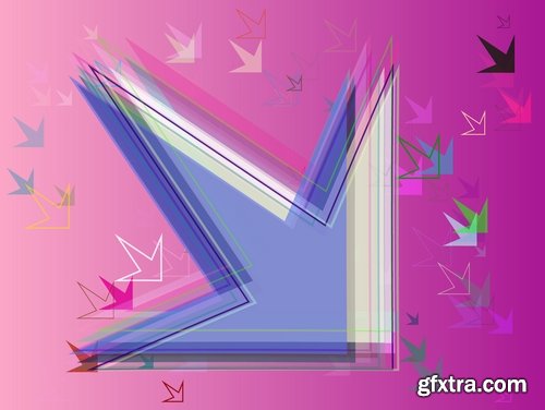 Collection of abstract background is an example of a template wallpapers 25 EPS