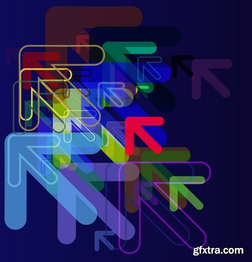 Collection of abstract background is an example of a template wallpapers 25 EPS