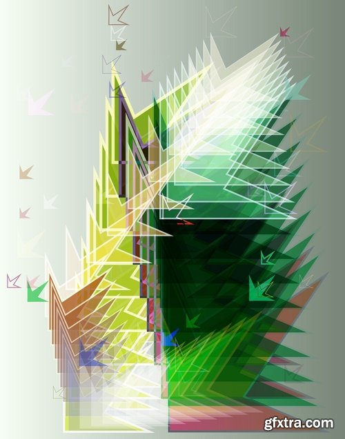 Collection of abstract background is an example of a template wallpapers 25 EPS