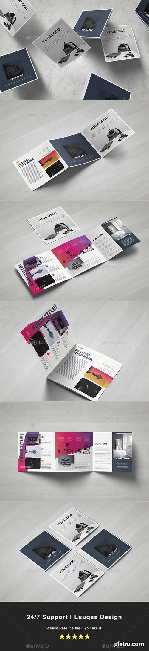 GR - Gradient Square Trifold Template 17977672 GR - Gradient Square Trifold Template 17977672