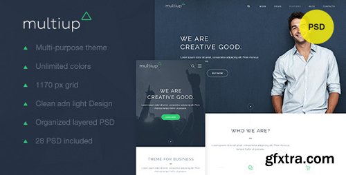 ThemeForest - MultiUp &mdash; Multi-Purpose Business PSD 10311990