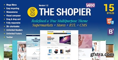 ThemeForest - Shopier v1.2.8 - Responsive Multipurpose WordPress WooCommerce Theme - 15041162