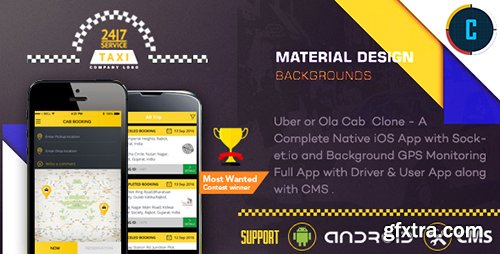 CodeCanyon - Taxi Booking App v1.0 - A Complete Clone of UBER with User,Driver & Bacend CMS Coded with Native Android - 18474824