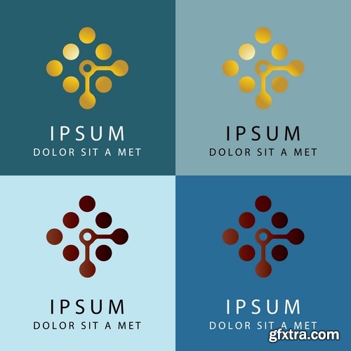 Collection logo icon web design element site 36-25 EPS