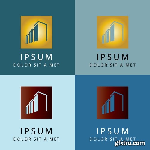 Collection logo icon web design element site 36-25 EPS