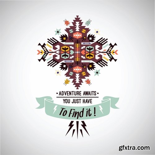 National Collection ethnic advertising figure for clothes and things 25 EPS