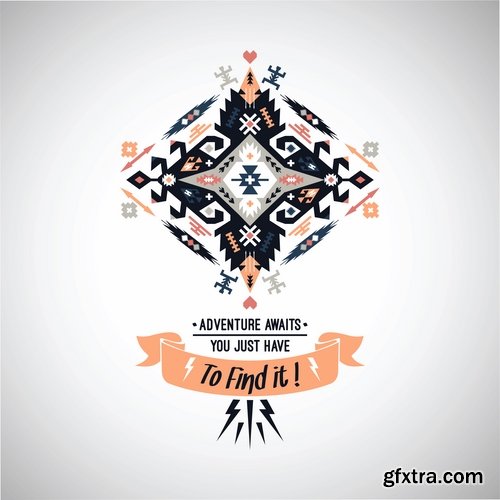 National Collection ethnic advertising figure for clothes and things 25 EPS