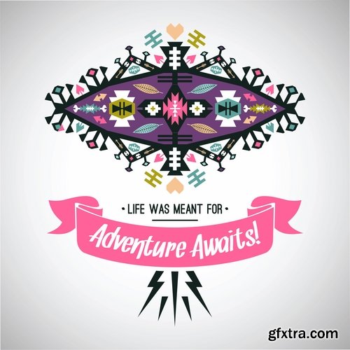 National Collection ethnic advertising figure for clothes and things 25 EPS