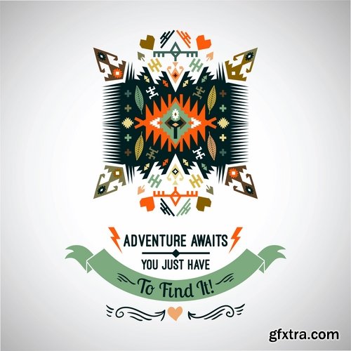 National Collection ethnic advertising figure for clothes and things 25 EPS