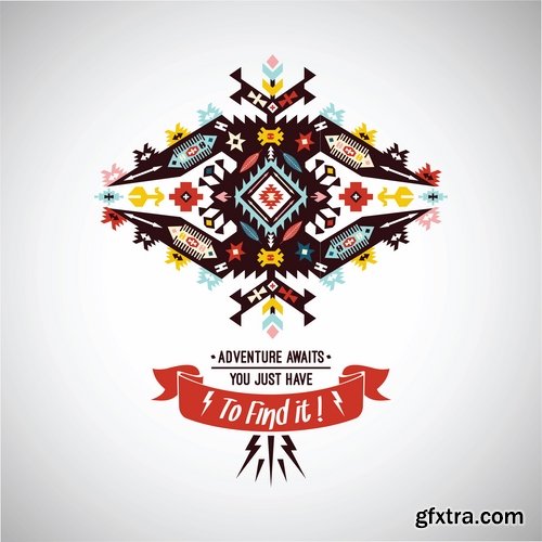 National Collection ethnic advertising figure for clothes and things 25 EPS