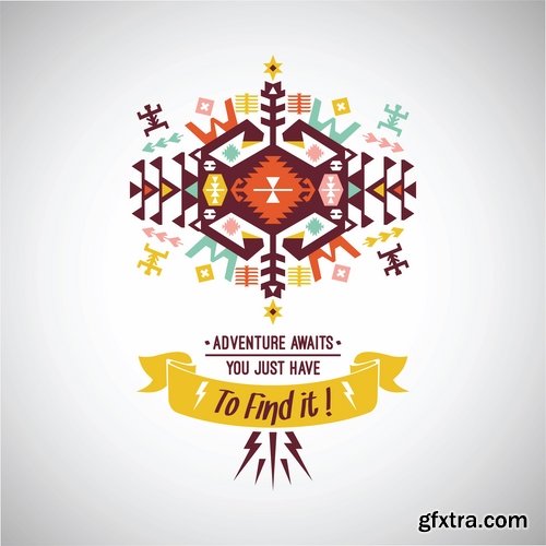 National Collection ethnic advertising figure for clothes and things 25 EPS