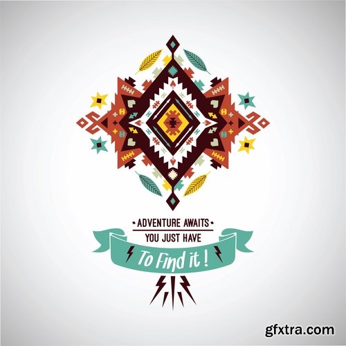 National Collection ethnic advertising figure for clothes and things 25 EPS