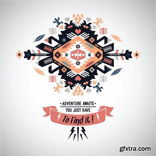 National Collection ethnic advertising figure for clothes and things 25 EPS