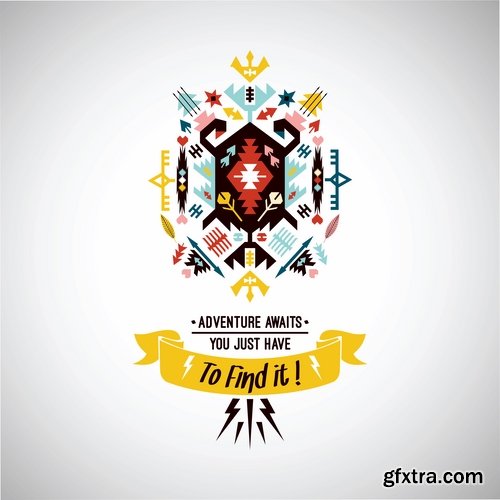 National Collection ethnic advertising figure for clothes and things 25 EPS