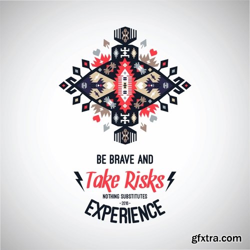 National Collection ethnic advertising figure for clothes and things 25 EPS