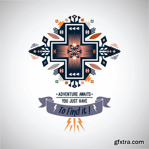 National Collection ethnic advertising figure for clothes and things 25 EPS