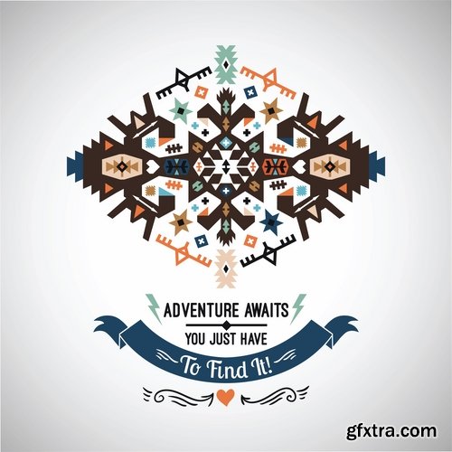 National Collection ethnic advertising figure for clothes and things 25 EPS