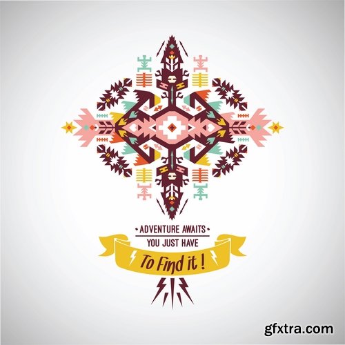 National Collection ethnic advertising figure for clothes and things 25 EPS