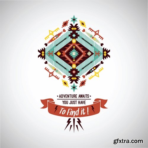 National Collection ethnic advertising figure for clothes and things 25 EPS