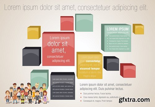 Corporate Templates and Business People - 66xEPS