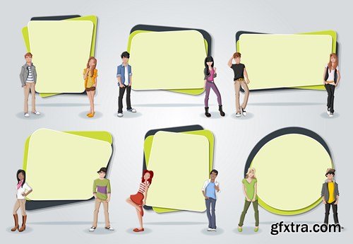 Corporate Templates and Business People - 66xEPS