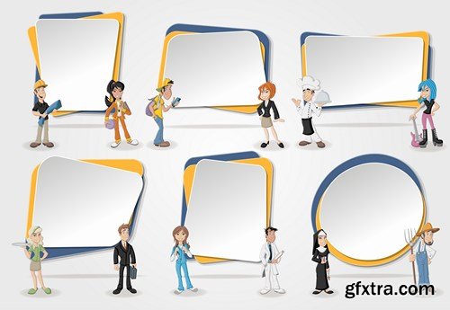 Corporate Templates and Business People - 66xEPS