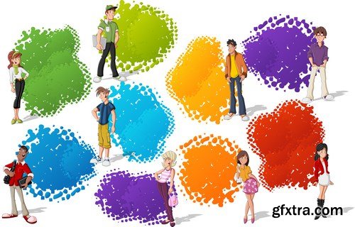 Corporate Templates and Business People - 66xEPS