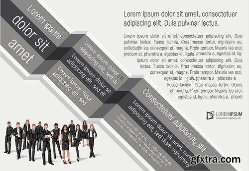 Corporate Templates and Business People - 66xEPS