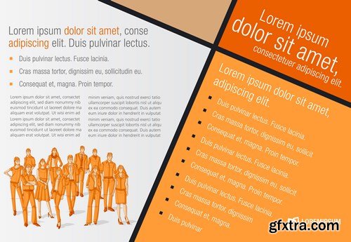 Corporate Templates and Business People - 66xEPS