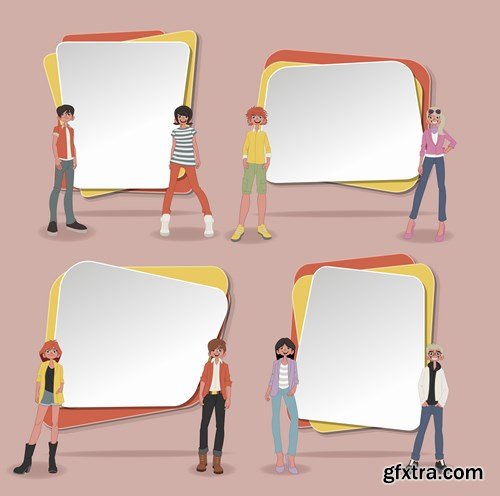 Corporate Templates and Business People - 66xEPS