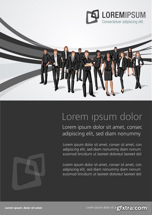 Corporate Templates and Business People - 66xEPS