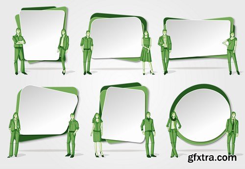 Corporate Templates and Business People - 66xEPS