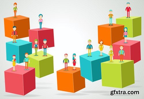 Corporate Templates and Business People - 66xEPS