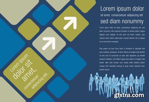 Corporate Templates and Business People - 66xEPS