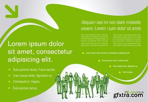 Corporate Templates and Business People - 66xEPS