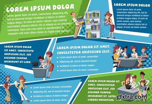 Corporate Templates and Business People - 66xEPS