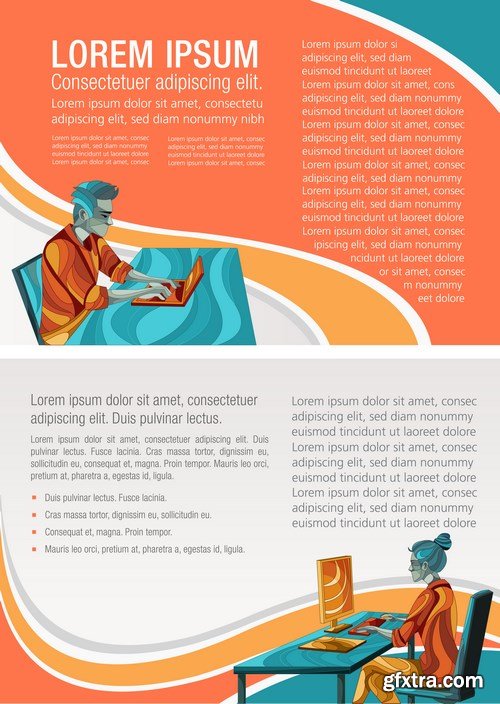 Corporate Templates and Business People - 66xEPS