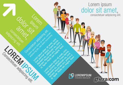 Corporate Templates and Business People - 66xEPS