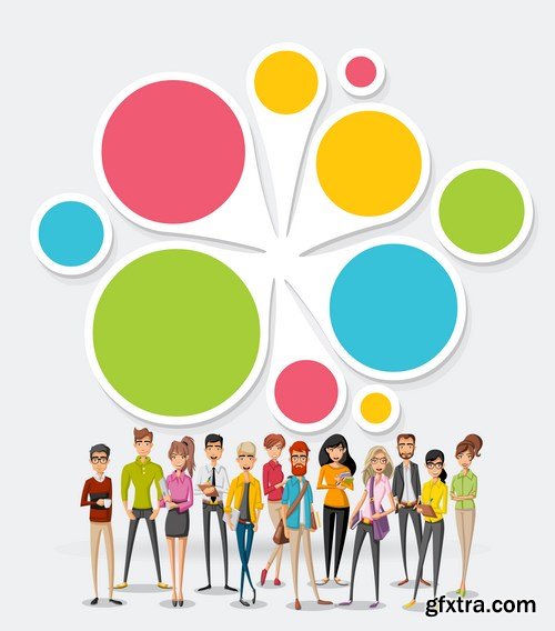 Corporate Templates and Business People - 66xEPS