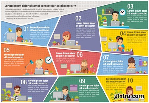 Corporate Templates and Business People - 66xEPS