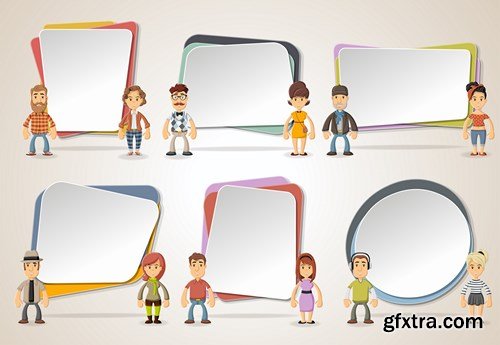 Corporate Templates and Business People - 66xEPS