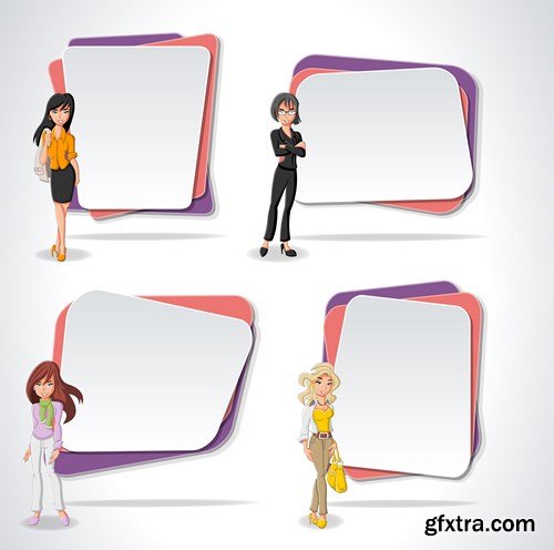 Corporate Templates and Business People - 66xEPS