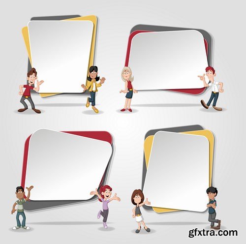 Corporate Templates and Business People - 66xEPS