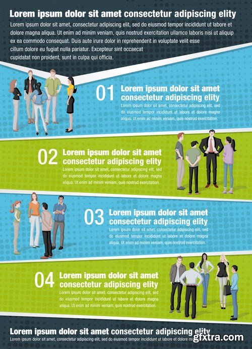 Corporate Templates and Business People - 66xEPS